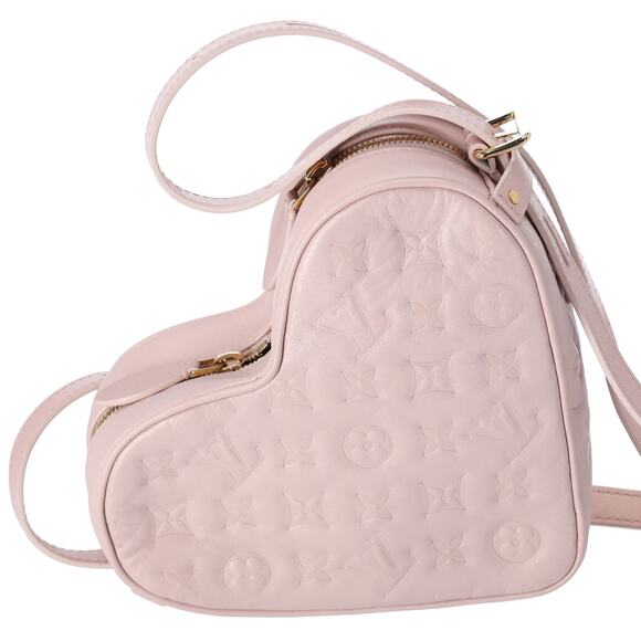 Louis Vuitton Sac Coeur Collection Heart Shoulder Bag Light Pink Lambskin - Picture 3 of 8